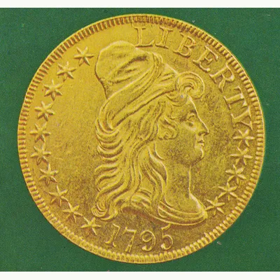 Obverse of American Gold Eagle showing Saint-Gaudens Liberty striding (updated 2021 by Jennie Norris)