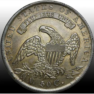 Reverse of Capped Bust Half Dollar