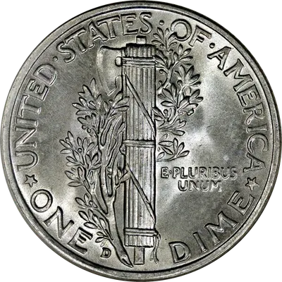 Reverse of Mercury Dime