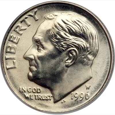 Roosevelt Dime - Franklin D. Roosevelt bust facing left